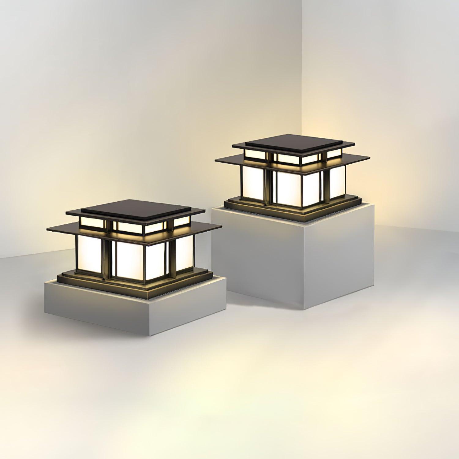 Elegant Outdoor Pillar Light - Sturdy Design for Garden & Pathways