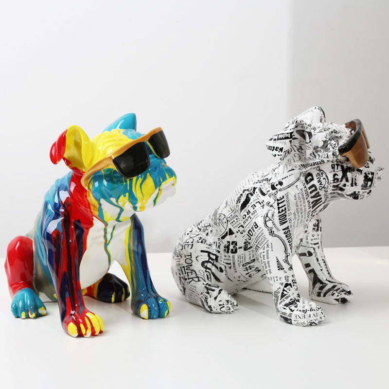 Striking Bully Artwork – Eco-Friendly Resin Art for Contemporary Home Decor