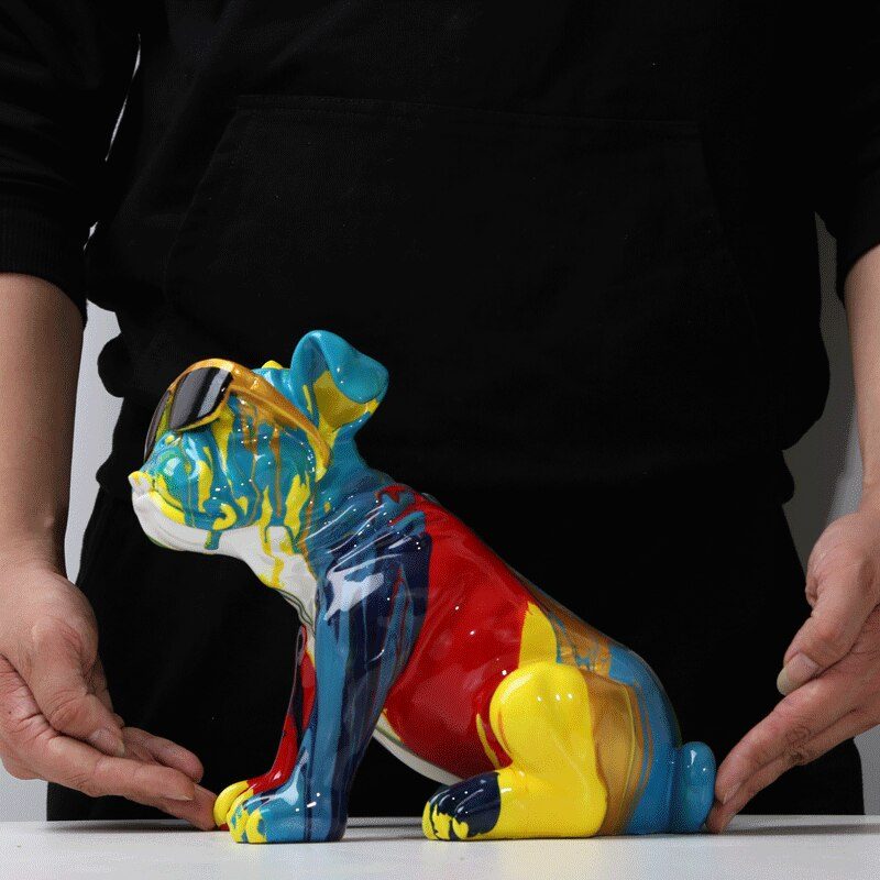 Striking Bully Artwork – Eco-Friendly Resin Art for Contemporary Home Decor