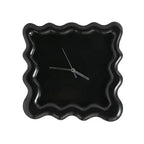 Artisano Modern Wall Clock with Glossy Wave Design