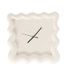 Artisano Modern Wall Clock with Glossy Wave Design