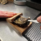 Wooden Handle Oyster Opener Tool - Sturdy Shell Opening Device