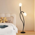 Contemporary Floral Floor Lamp for Living Room Lighting