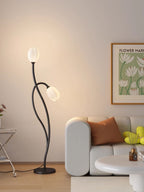 Contemporary Floral Floor Lamp for Living Room Lighting