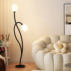 Contemporary Floral Floor Lamp for Living Room Lighting