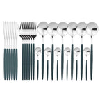 24-Piece Stainless Steel Cutlery Set for Sophisticated Dining