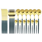 24-Piece Stainless Steel Cutlery Set for Sophisticated Dining