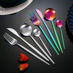 30-Piece Stainless Steel Flatware Set for Stylish Dining