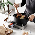 7-Piece Kitchen Utensil Set in Elegant Teak for Versatile Cooking