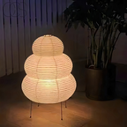 Dimmable LED Floor Lamp in Modern Japanese Style for Serenity