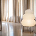 Dimmable LED Floor Lamp in Modern Japanese Style for Serenity