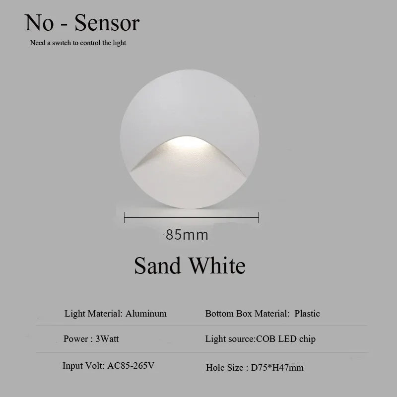 Contemporary Waterproof Outdoor Wall Light Fixture with LED Lighting