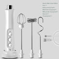 Rechargeable Stainless Steel Milk Frother – High-Speed Foam Maker