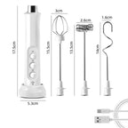 Rechargeable Stainless Steel Milk Frother – High-Speed Foam Maker