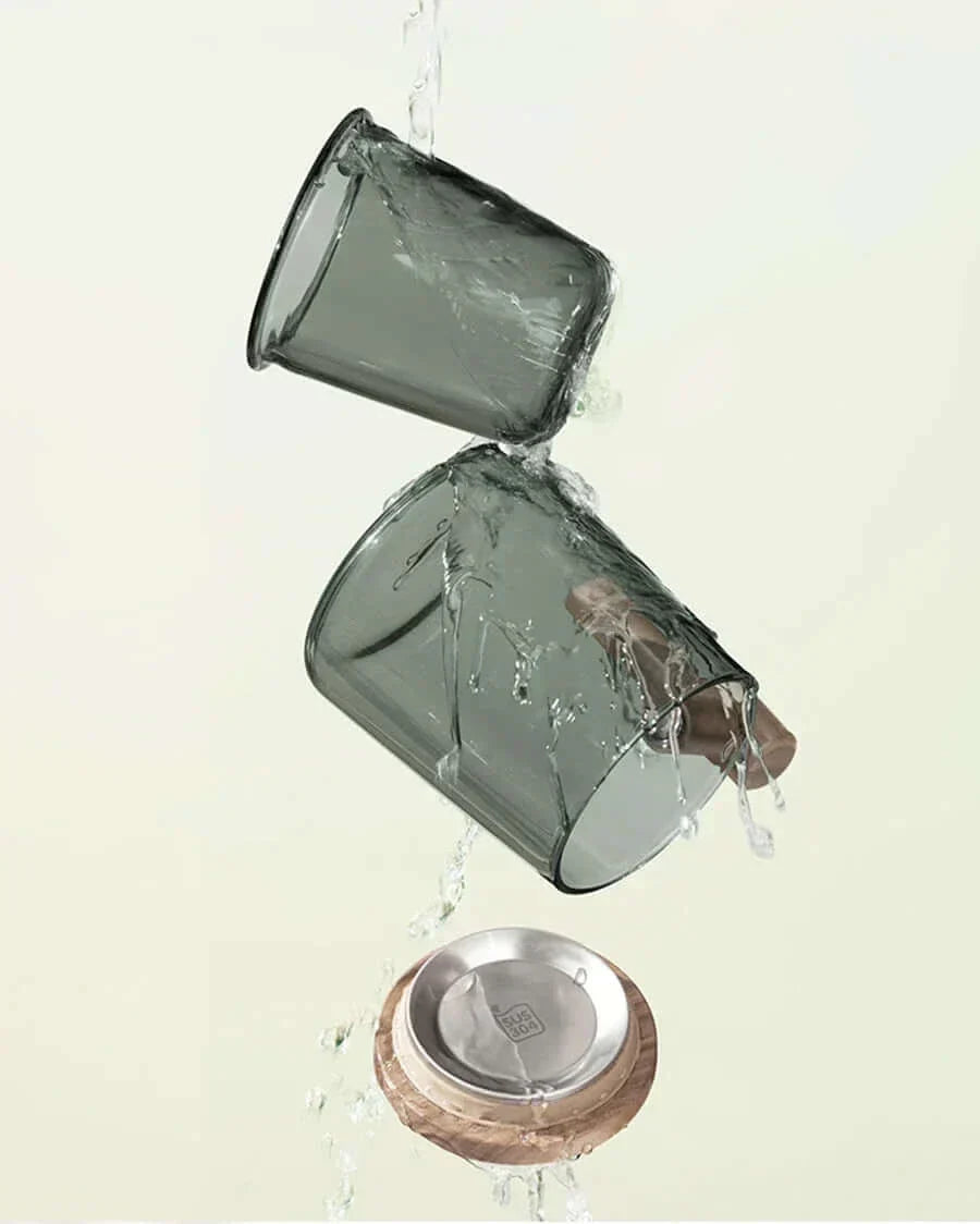 Elegant Heat-Resistant Glass Tea Cup Set with Strainer and Lid