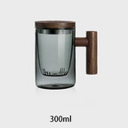 Elegant Heat-Resistant Glass Tea Cup Set with Strainer and Lid