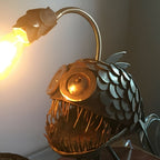 Whimsical Steampunk-Inspired Floor Lamp for Home Living Room Design
