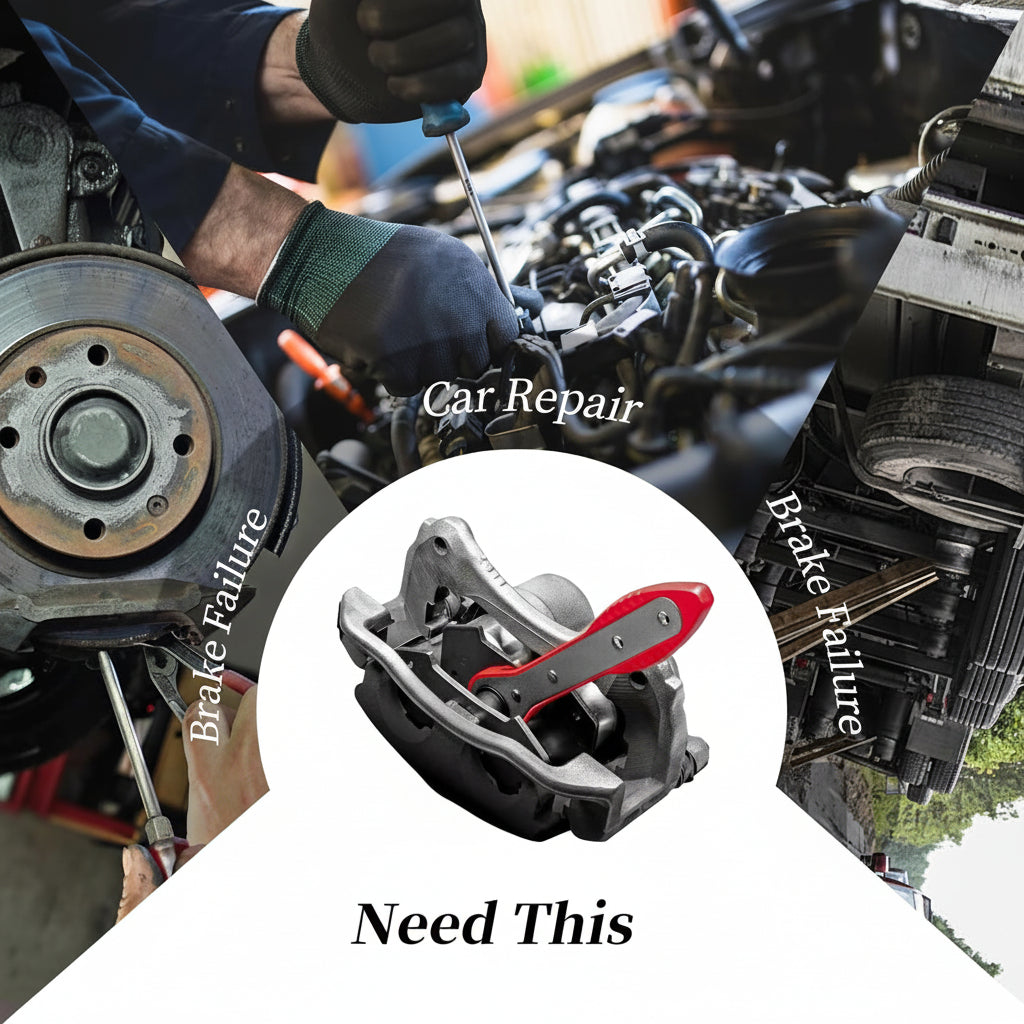 Piston Compression Kit with Ratcheting Tool for Brake Calipers