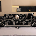 Soft Chenille Sofa Cover in Bohemian Paisley Design