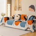 Chenille Sofa Cover with Cat Design - Versatile Use