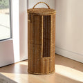 Freestanding Toilet Paper Holder Stand - Braided Rope, Eco-Friendly
