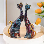 Charming Cat Duo Decorative Figurines