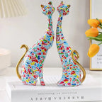 Charming Cat Duo Decorative Figurines