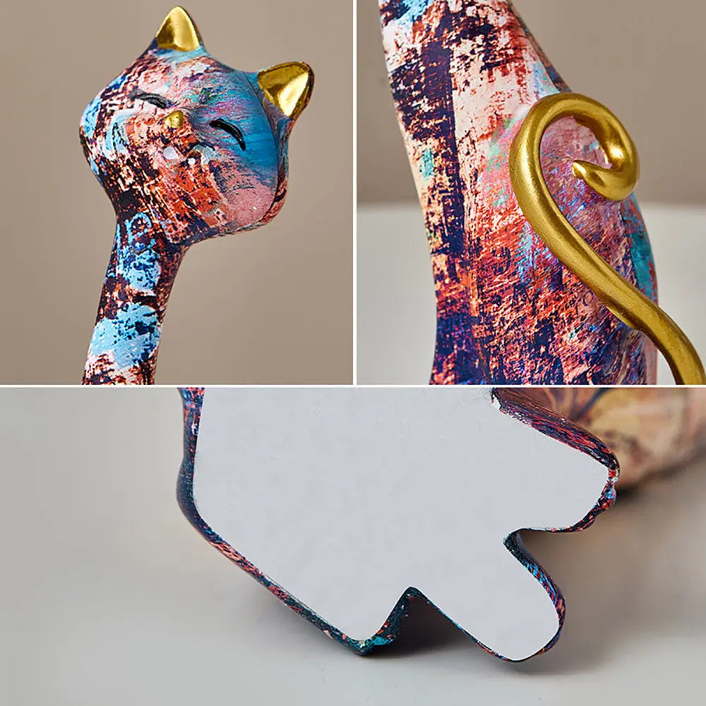 Charming Cat Duo Decorative Figurines