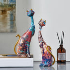 Charming Cat Duo Decorative Figurines