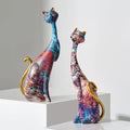 Charming Cat Duo Decorative Figurines