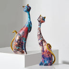 Charming Cat Duo Decorative Figurines