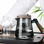 Crystal Brew Glass Teapot with Stainless Steel Infuser