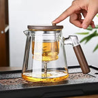 Crystal Brew Glass Teapot with Stainless Steel Infuser