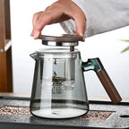 Crystal Brew Glass Teapot with Stainless Steel Infuser