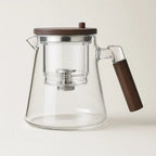 Crystal Brew Glass Teapot with Stainless Steel Infuser