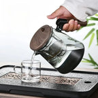 Crystal Brew Glass Teapot with Stainless Steel Infuser