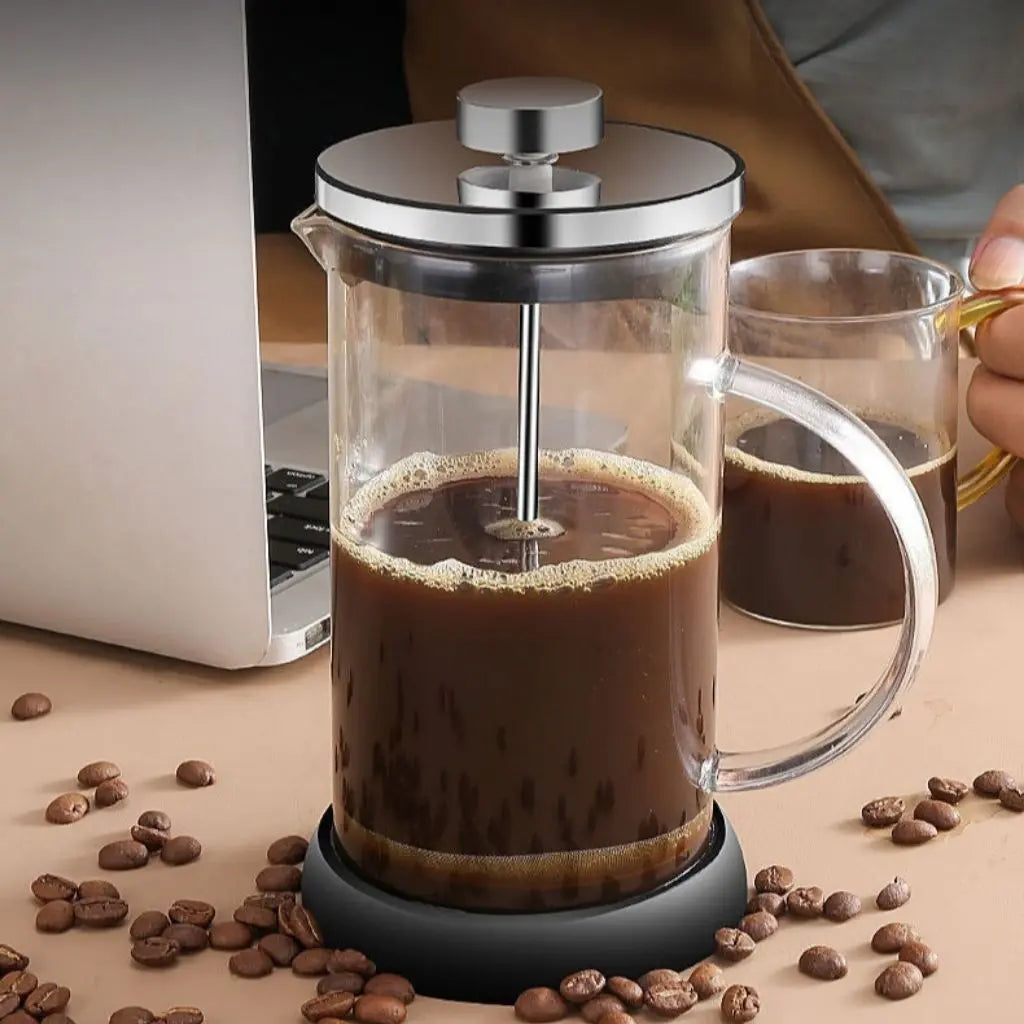 Elegant BrewMaster Glass Press – Perfect for Coffee & Tea
