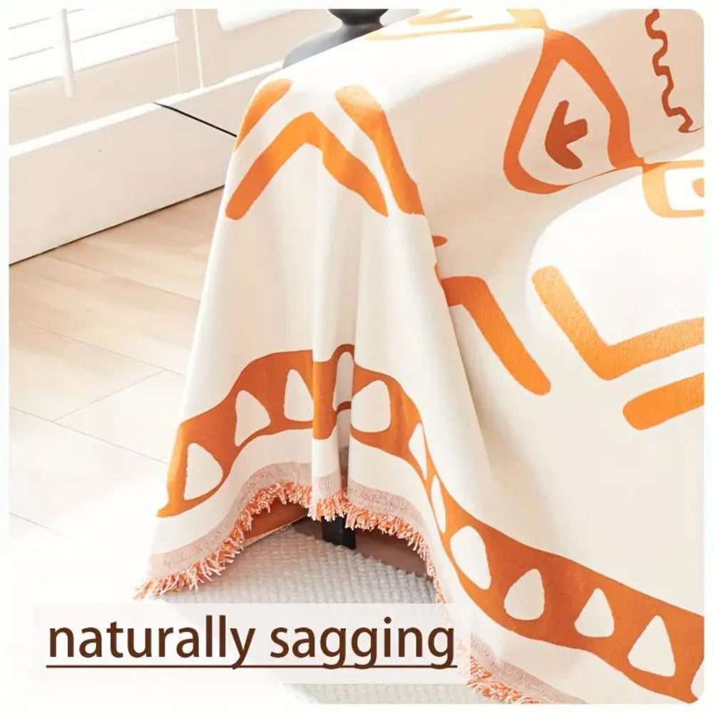 Scandinavian Geometric Sofa Protector - Pet-Friendly Cover