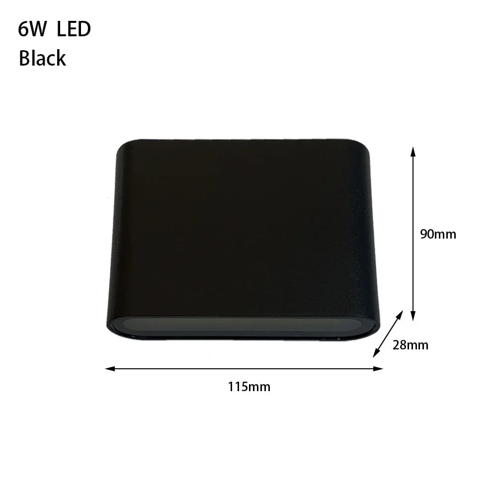 Weatherproof Outdoor Wall Fixture - Sturdy Aluminum, Energy Saving