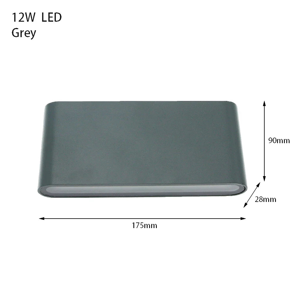 Weatherproof Outdoor Wall Fixture - Sturdy Aluminum, Energy Saving