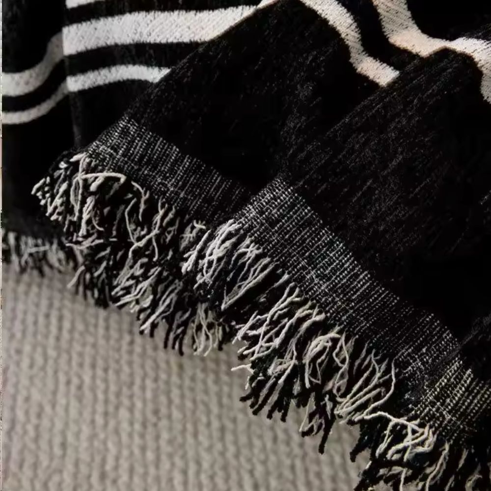 Reversible Chenille Sofa Cover for Couch Protection - Bristle Art Style