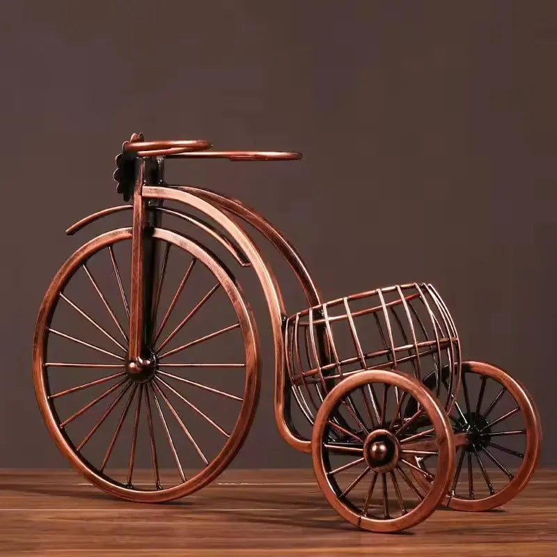 Vintage Bicycle Wine and Glass Display Stand