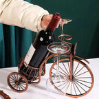 Vintage Bicycle Wine and Glass Display Stand