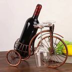 Vintage Bicycle Wine and Glass Display Stand