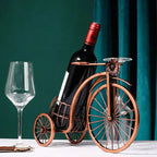 Vintage Bicycle Wine and Glass Display Stand