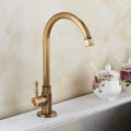 Gooseneck Kitchen Faucet in Retro Style
