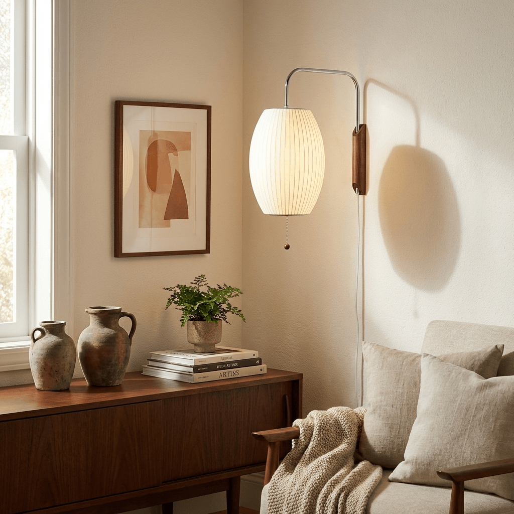 Adjustable Wall Light Fixture with Swivel Hinge – Elegant Design