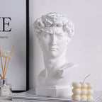 Handmade Resin Bust Art Sculpture with Detailed Design for Living Room