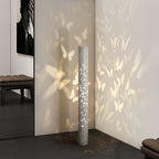 Ambient Projection Column Lamp – Black and White Butterfly Floor Light