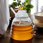 Nature's Touch Honey Container with Glass Dipper
